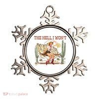 The Hell I WonT Retro Western Cowgirl Ornament thumb 0