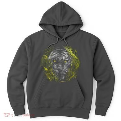Tiger Hiding In The Grass Hoodie