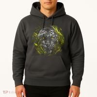 Tiger Hiding In The Grass Hoodie thumb 2
