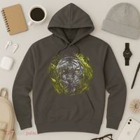 Tiger Hiding In The Grass Hoodie thumb 3