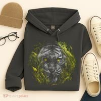 Tiger Hiding In The Grass Hoodie thumb 4