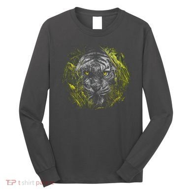 Tiger Hiding In The Grass Long Sleeve Shirt