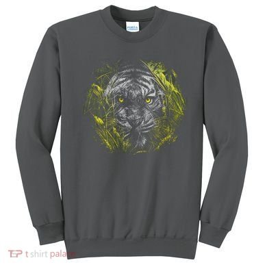 Tiger Hiding In The Grass Sweatshirt