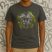 Tiger Hiding In The Grass T-Shirt thumb 3