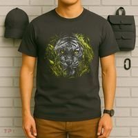 Tiger Hiding In The Grass T-Shirt thumb 6