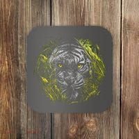 Tiger Hiding In The Grass Coaster thumb 0