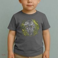 Tiger Hiding In The Grass Toddler T-Shirt thumb 2