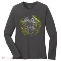 Tiger Hiding In The Grass Women's Long Sleeve Shirt thumb 0