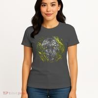 Tiger Hiding In The Grass Women's T-Shirt thumb 4