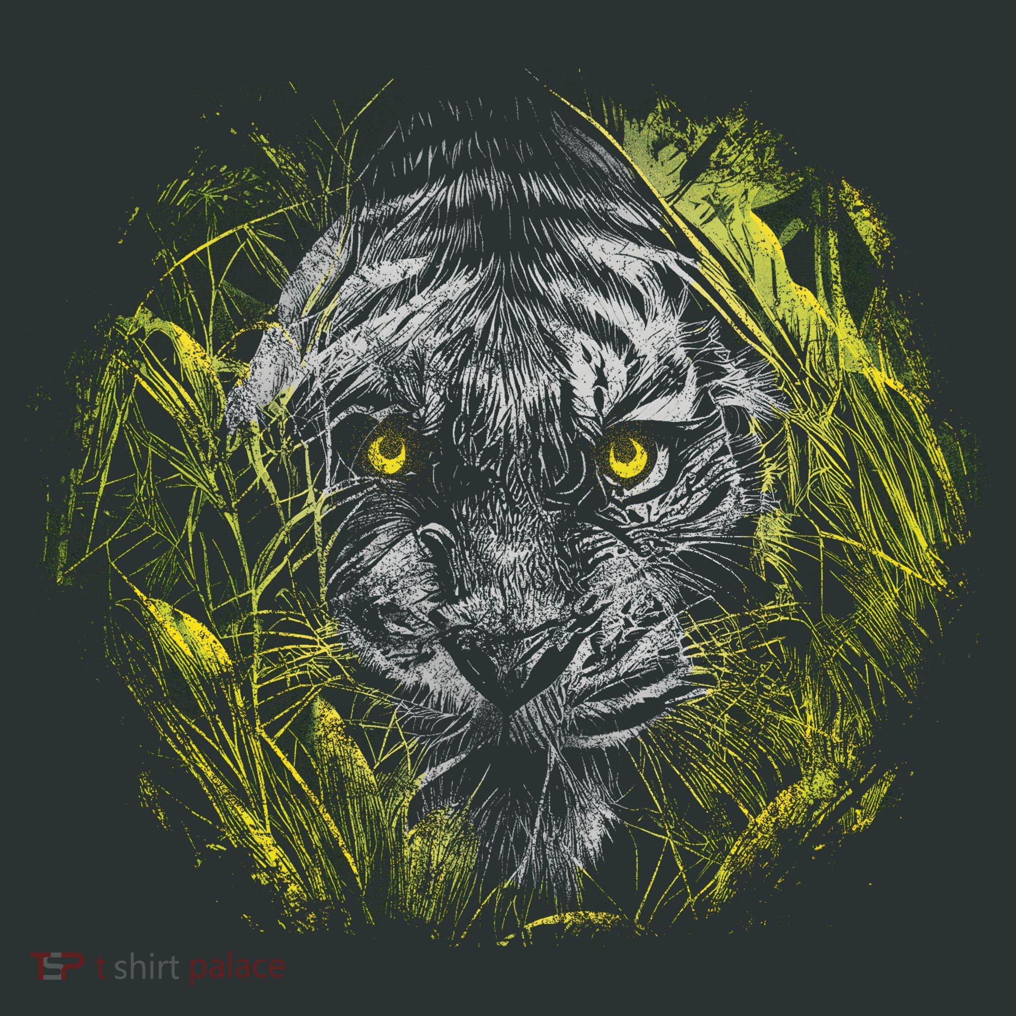Tiger Hiding In The Grass Women's T-Shirt