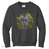 Tiger Hiding In The Grass Kids Sweatshirt thumb 0