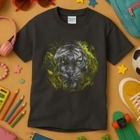 Tiger Hiding In The Grass Kids T-Shirt thumb 3