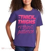 Thick Thighs Thin Patience Kids T-Shirt thumb 2