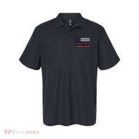 Thin Blue Green Red Lines Police Military Firefighter Polo thumb 0