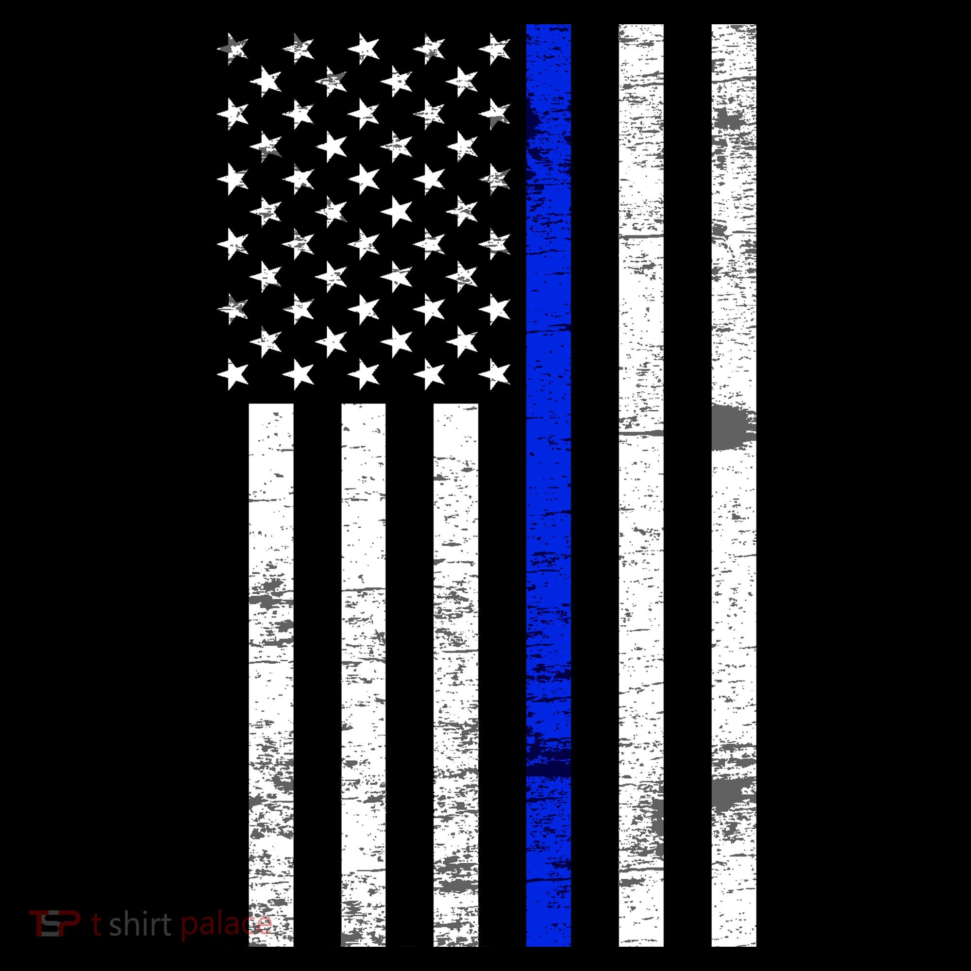Thin Blue Line American Flag Mousepad