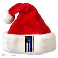 Thin Blue Line American Flag Santa Hat thumb 0