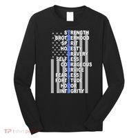 Thin Blue Line Blue Lives Us Flag Long Sleeve Shirt thumb 0