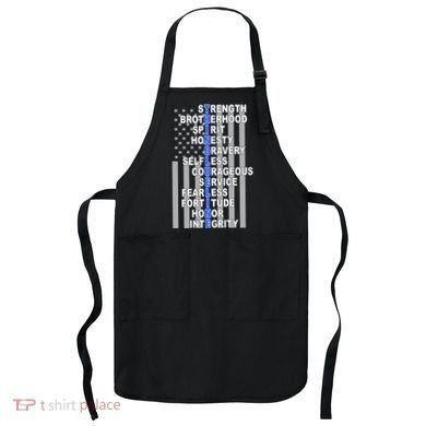 Thin Blue Line Blue Lives Us Flag Apron