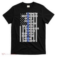 Thin Blue Line Blue Lives Us Flag T-Shirt thumb 0