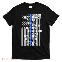 Thin Blue Line Blue Lives Us Flag T-Shirt thumb 0