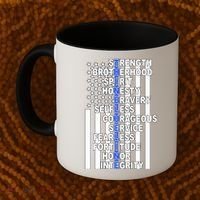 Thin Blue Line Blue Lives Us Flag Coffee Mug thumb 2
