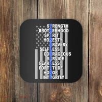 Thin Blue Line Blue Lives Us Flag Coaster thumb 0