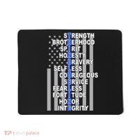 Thin Blue Line Blue Lives Us Flag Mousepad thumb 0