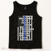 Thin Blue Line Blue Lives Us Flag Tank Top thumb 2