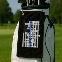 Thin Blue Line Blue Lives Us Flag Golf Towel thumb 2