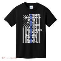 Thin Blue Line Blue Lives Us Flag Kids T-Shirt thumb 0