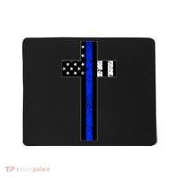 Thin Blue Line Cross Police Mousepad thumb 0