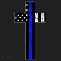 Thin Blue Line Cross Police Hat thumb 2