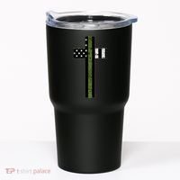 Thin Green Line Cross Military Tumbler thumb 0