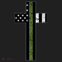 Thin Green Line Cross Military Tumbler thumb 3