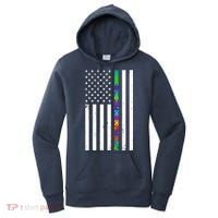 Thin Puzzle Line Autism Flag Women's Hoodie thumb 0
