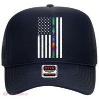 Thin Puzzle Line Autism Flag Hat thumb 0