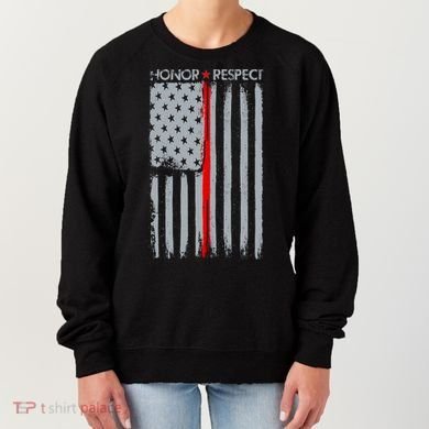 Thin Red Line American Flag Women's Sweatshirt