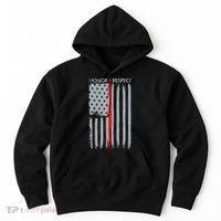 Thin Red Line American Flag Hoodie thumb 0