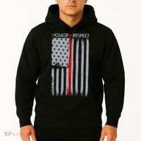 Thin Red Line American Flag Hoodie thumb 2