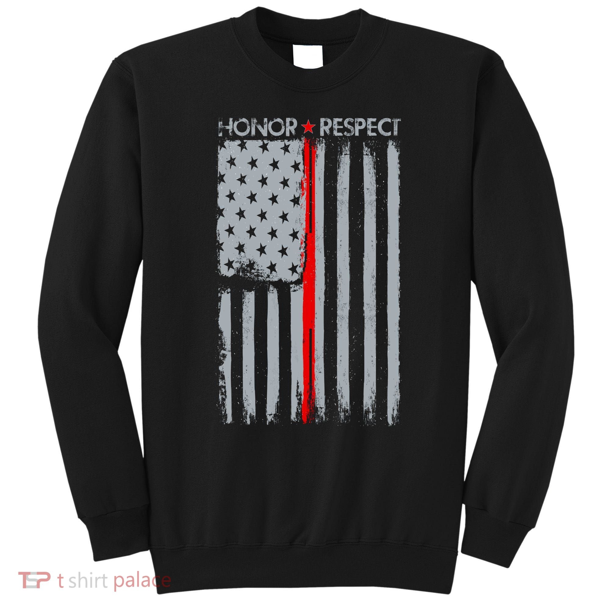 Thin Red Line American Flag Sweatshirt