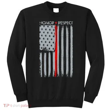Thin Red Line American Flag Sweatshirt