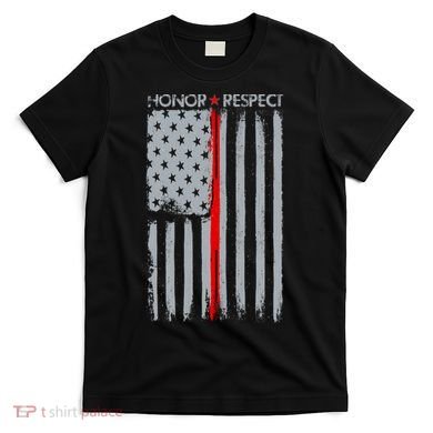 Thin Red Line American Flag T-Shirt