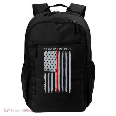 Thin Red Line American Flag Backpack