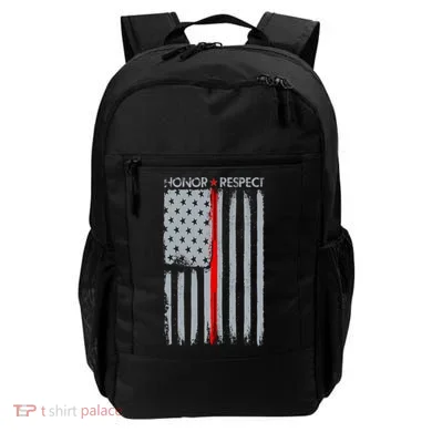 Thin Red Line American Flag Backpack