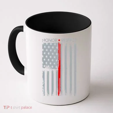 Thin Red Line American Flag Coffee Mug