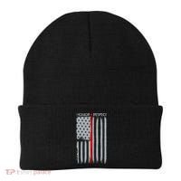 Thin Red Line American Flag Beanie thumb 0