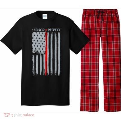 Thin Red Line American Flag Pajama Set