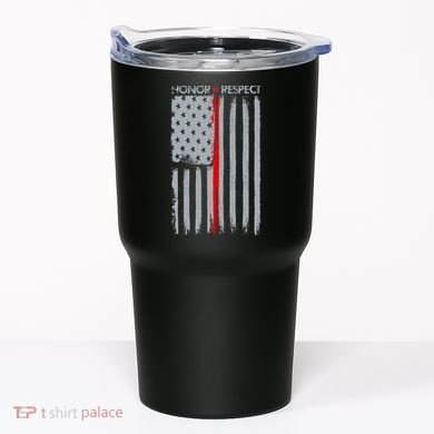 Thin Red Line American Flag Tumbler