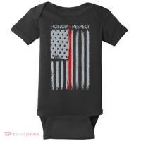 Thin Red Line American Flag Baby Bodysuit thumb 0