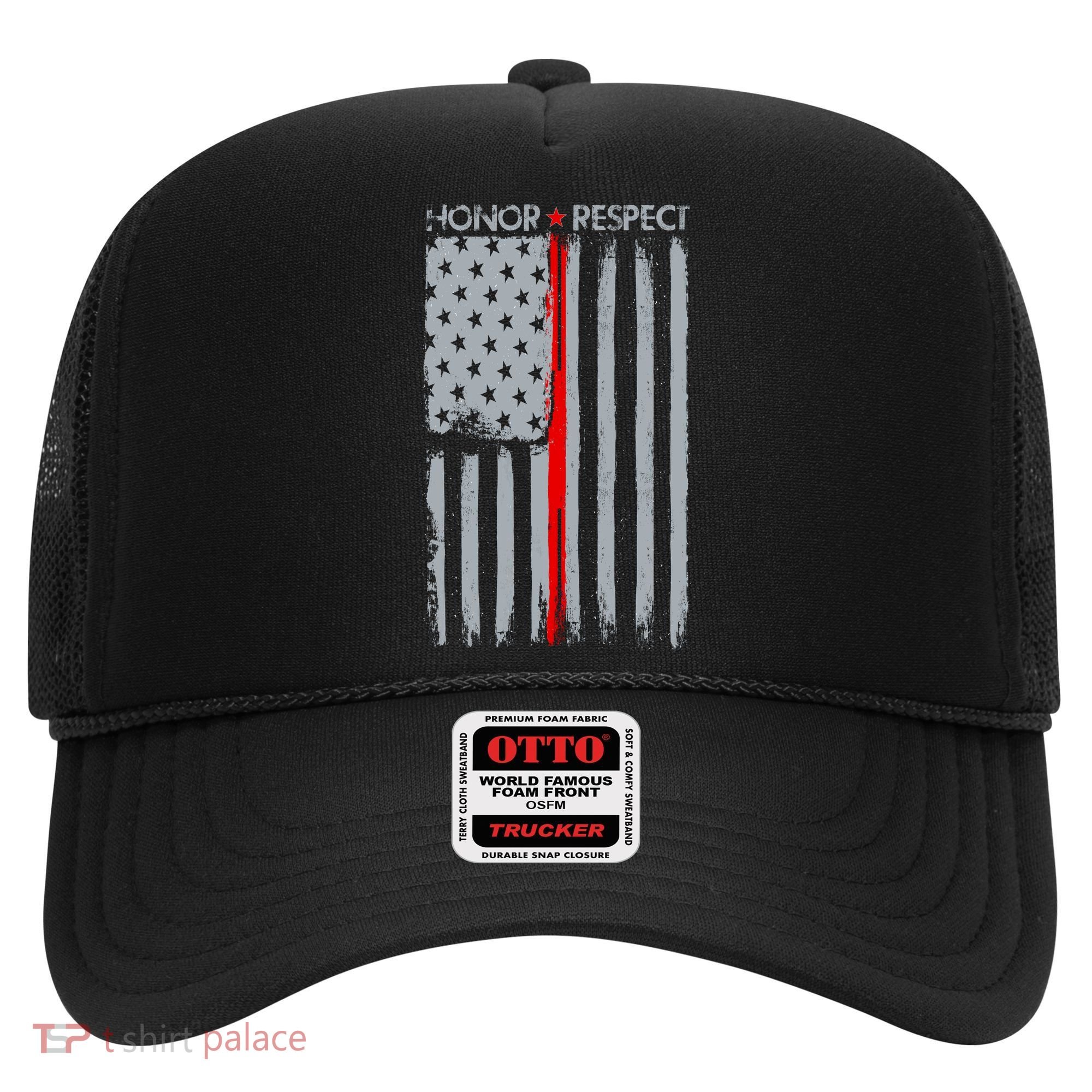 Thin Red Line American Flag Hat